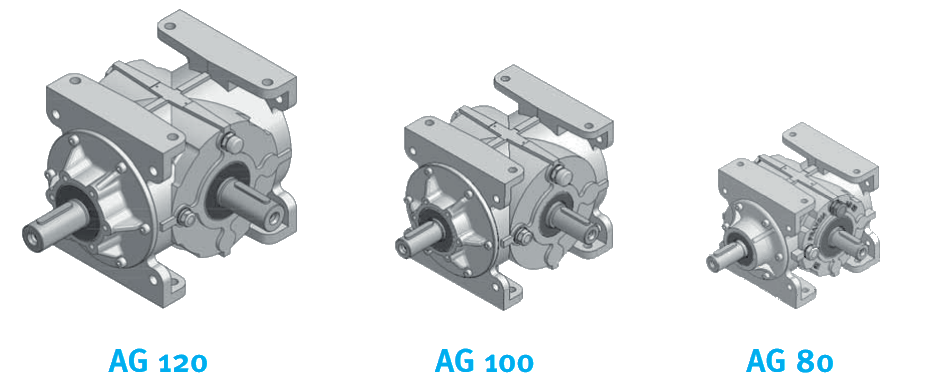 Угловые редуктори AG 80, AG 100, AG 120